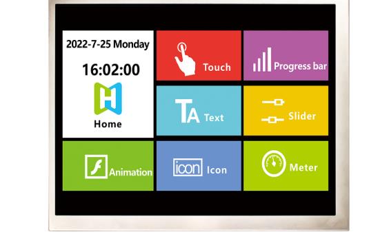 What resolutions are available for 4:3 aspect ratio TFT LCD screens?